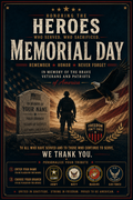 Honoring Our Heroes: Personalized Memorial Poster