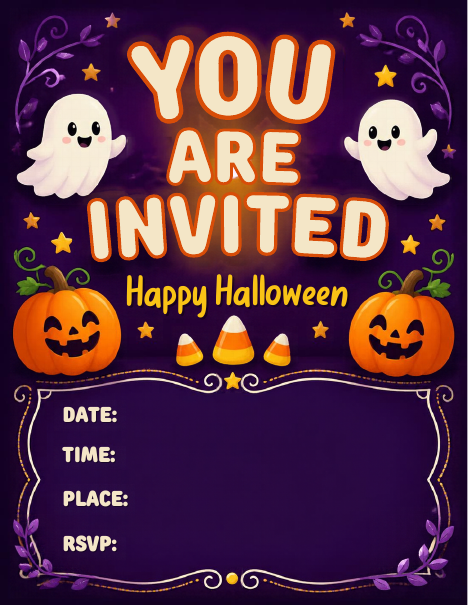 Halloween party invitation